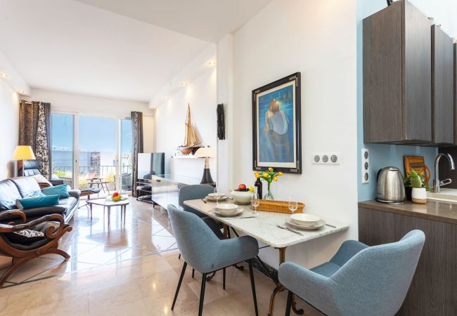 kitchen open to living room