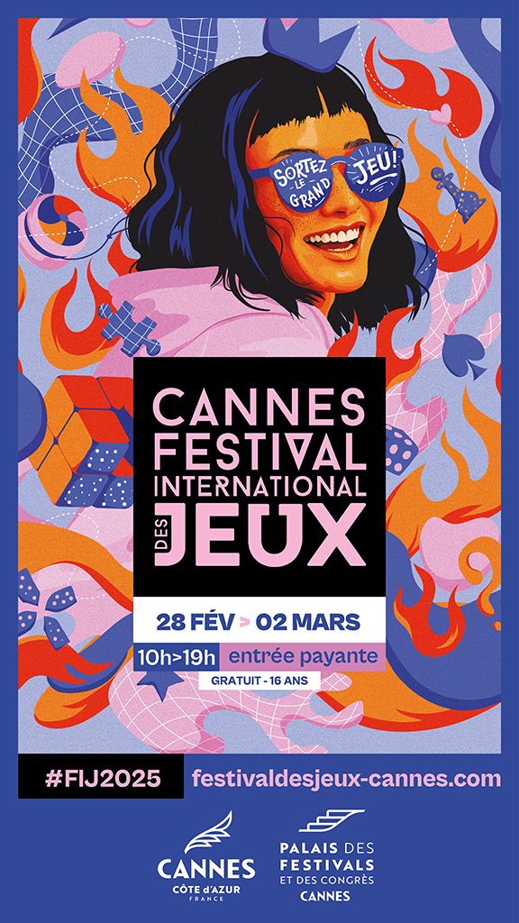 affiche festival international jeux de cannes 2025