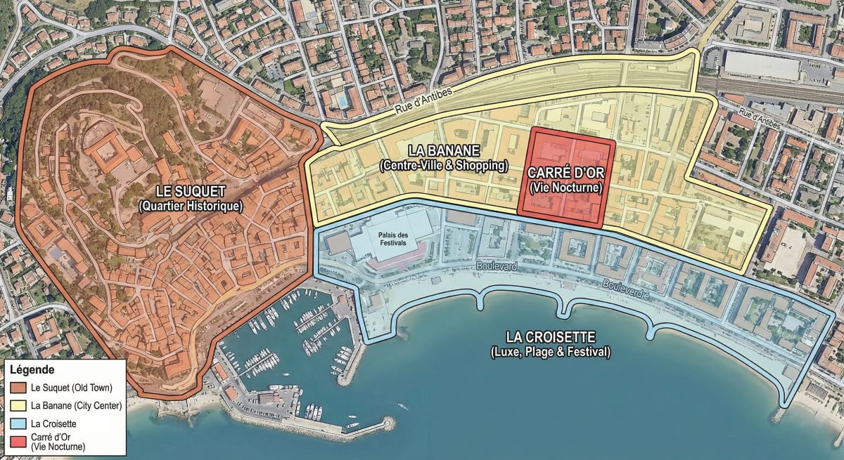 carte quartier de cannes