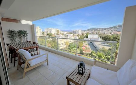 Large terrace with views, French Riviera rental
